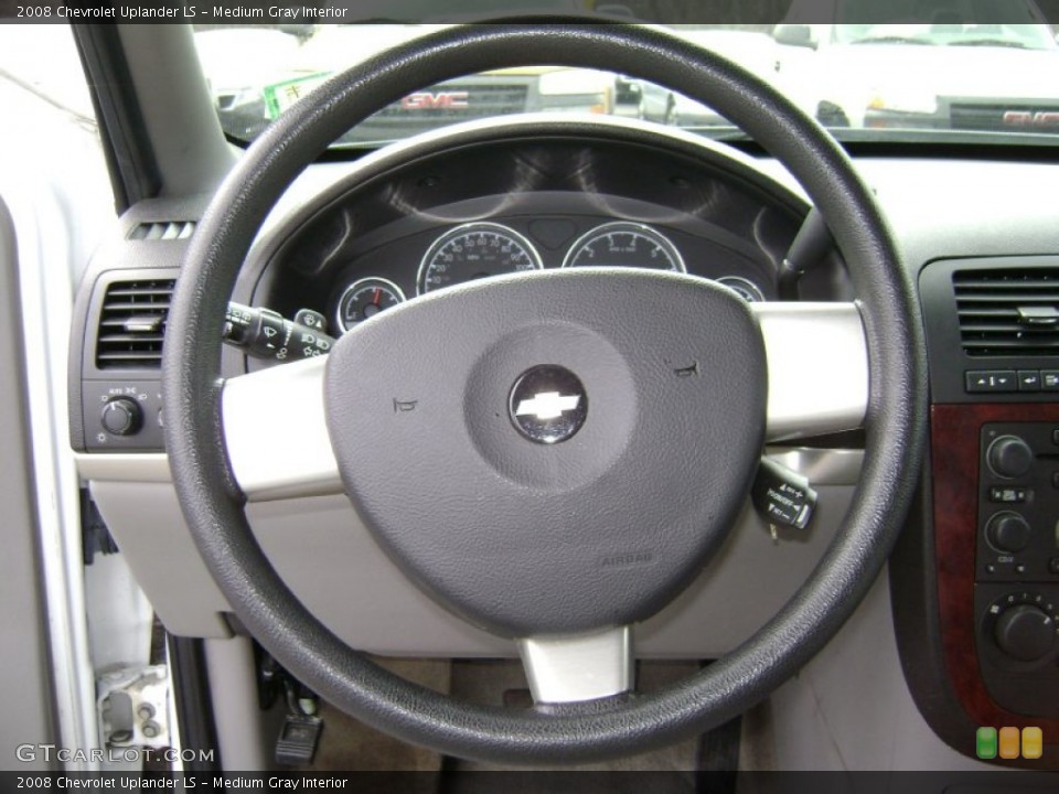 Medium Gray Interior Steering Wheel for the 2008 Chevrolet Uplander LS #77223899