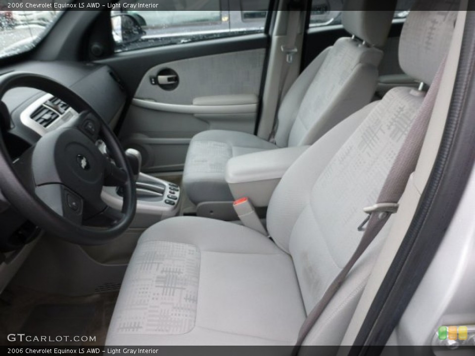Light Gray Interior Front Seat for the 2006 Chevrolet Equinox LS AWD #77223969