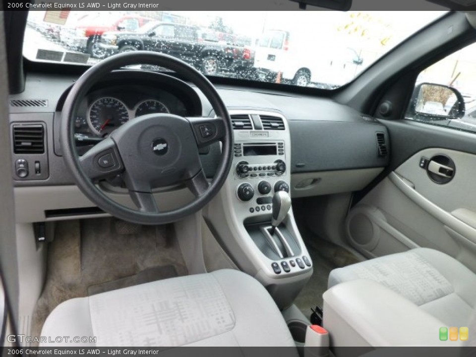 Light Gray Interior Prime Interior for the 2006 Chevrolet Equinox LS AWD #77224010