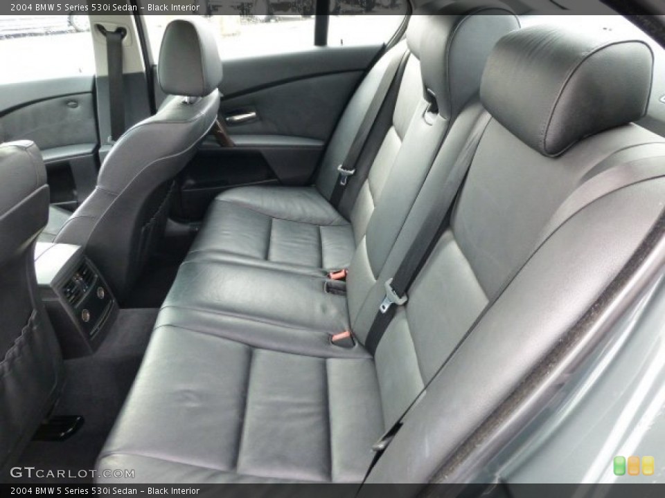 Black Interior Rear Seat for the 2004 BMW 5 Series 530i Sedan #77224731