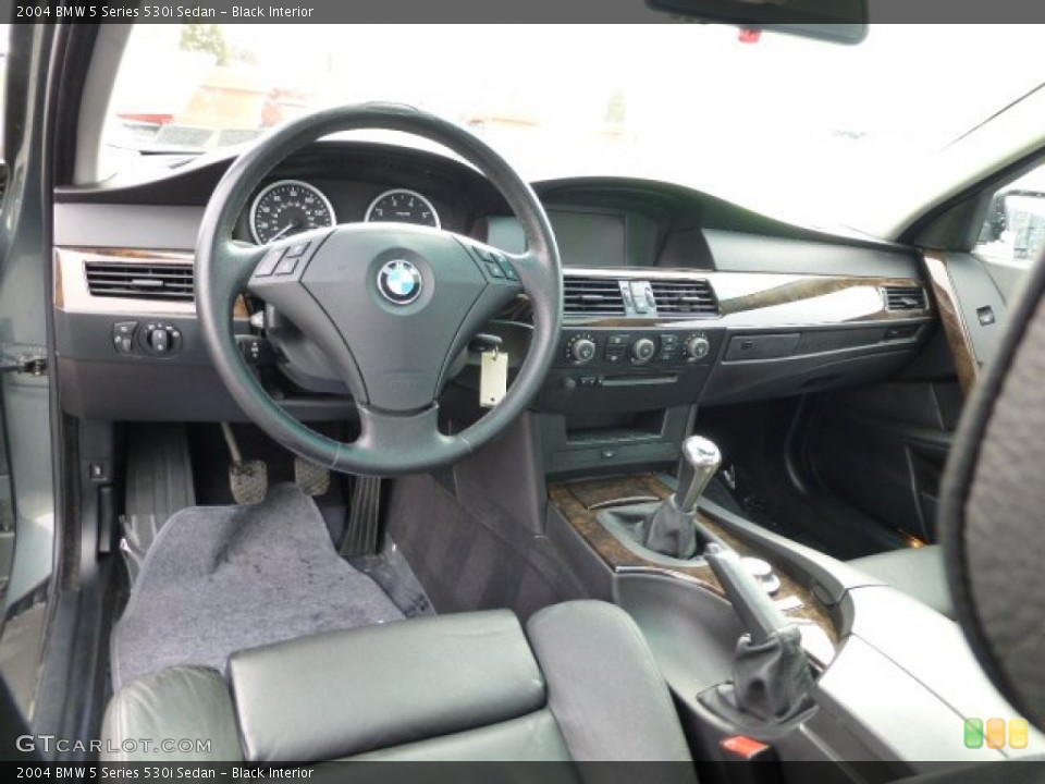 Black Interior Prime Interior for the 2004 BMW 5 Series 530i Sedan #77224754