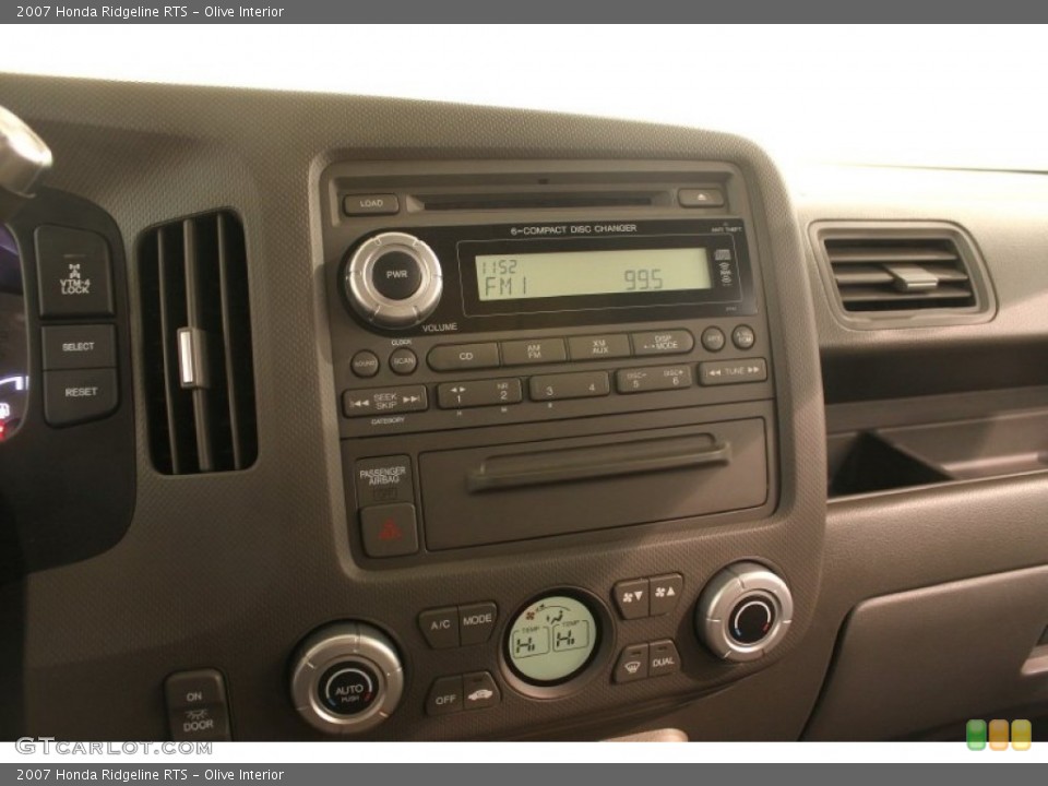 Olive Interior Controls for the 2007 Honda Ridgeline RTS #77225067