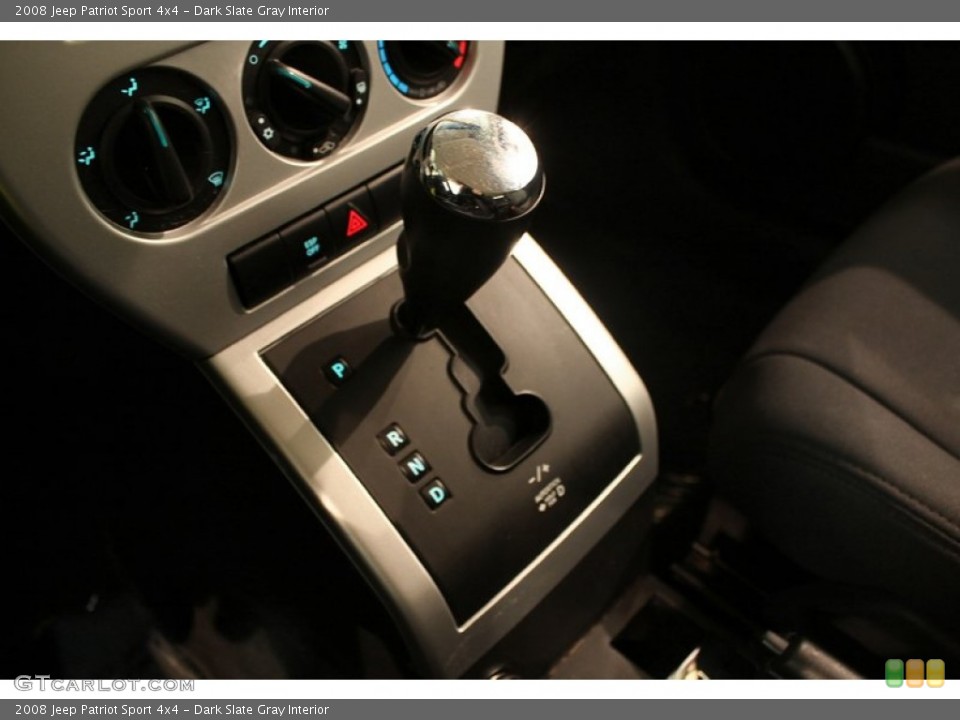 Dark Slate Gray Interior Transmission for the 2008 Jeep Patriot Sport 4x4 #77225499
