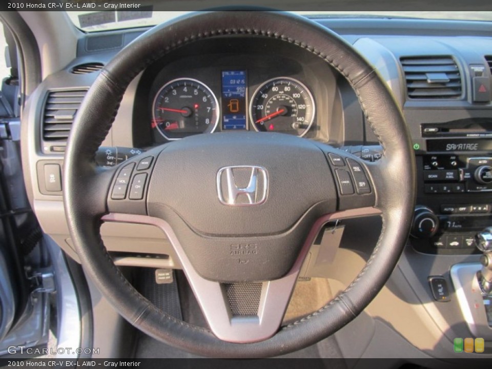 Gray Interior Steering Wheel for the 2010 Honda CR-V EX-L AWD #77226200