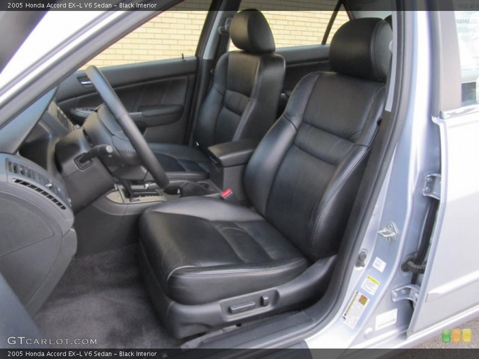 Black Interior Front Seat for the 2005 Honda Accord EX-L V6 Sedan #77226591