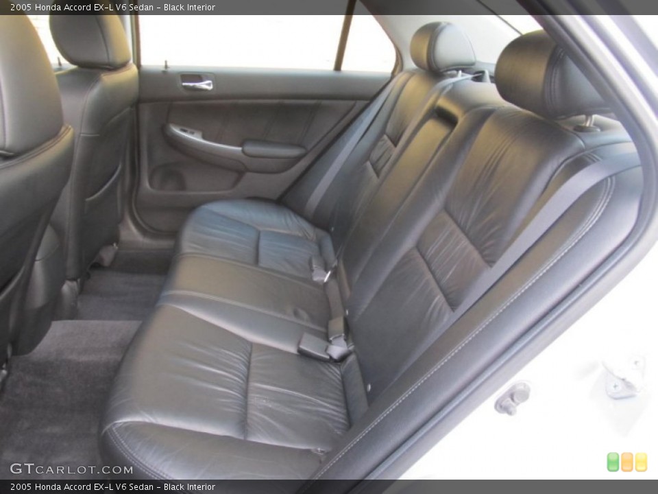 Black Interior Rear Seat for the 2005 Honda Accord EX-L V6 Sedan #77226610