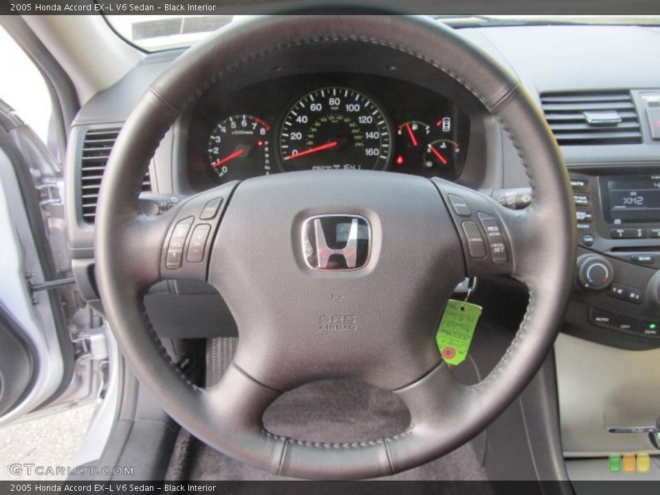 Black Interior Steering Wheel for the 2005 Honda Accord EX-L V6 Sedan #77226631