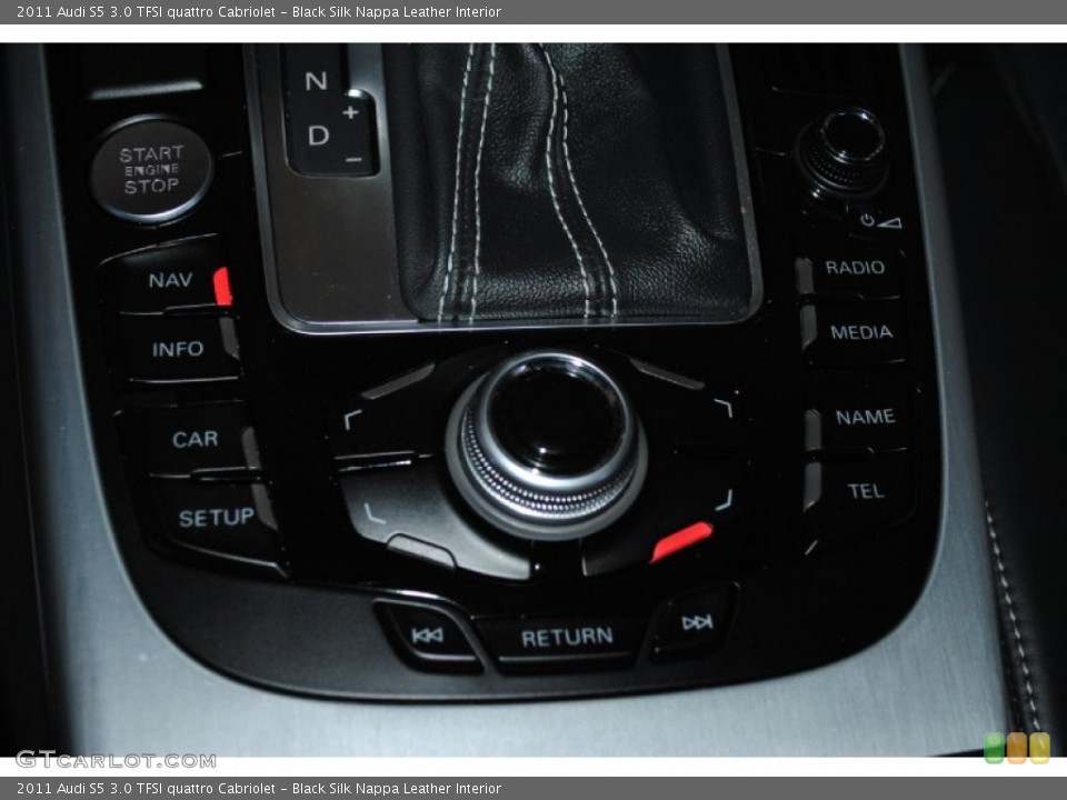 Black Silk Nappa Leather Interior Controls for the 2011 Audi S5 3.0 TFSI quattro Cabriolet #77226731