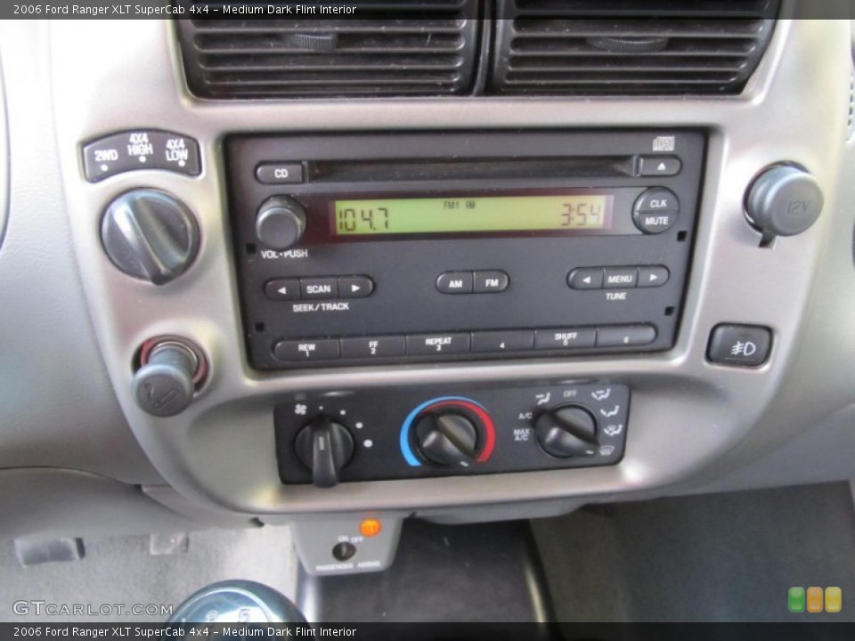 Medium Dark Flint Interior Controls for the 2006 Ford Ranger XLT SuperCab 4x4 #77227049