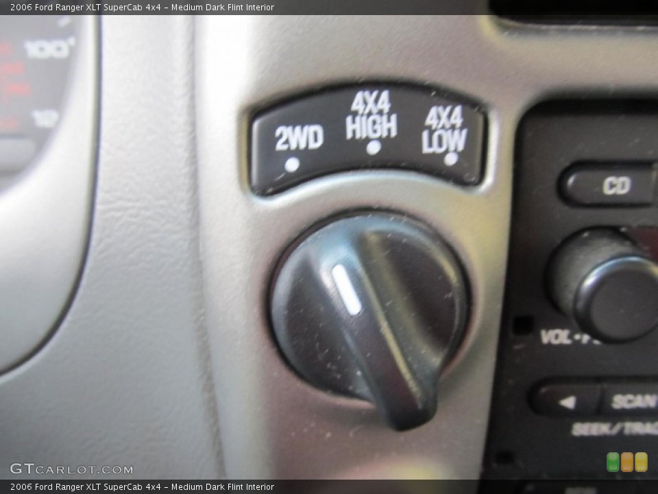 Medium Dark Flint Interior Controls for the 2006 Ford Ranger XLT SuperCab 4x4 #77227095