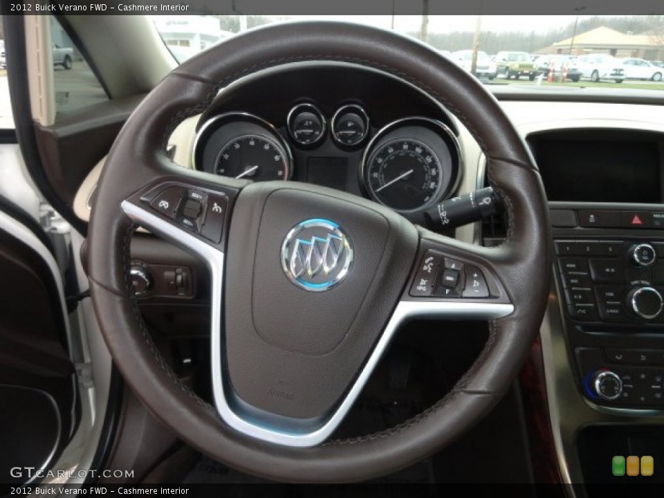 Cashmere Interior Steering Wheel for the 2012 Buick Verano FWD #77227373