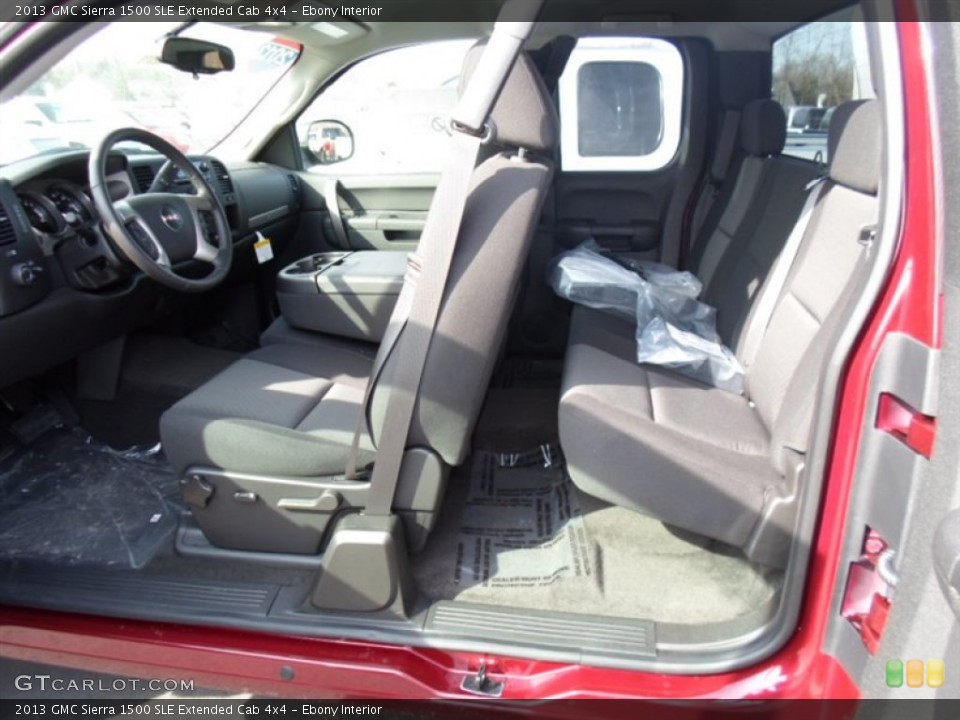 Ebony Interior Photo for the 2013 GMC Sierra 1500 SLE Extended Cab 4x4 #77228491