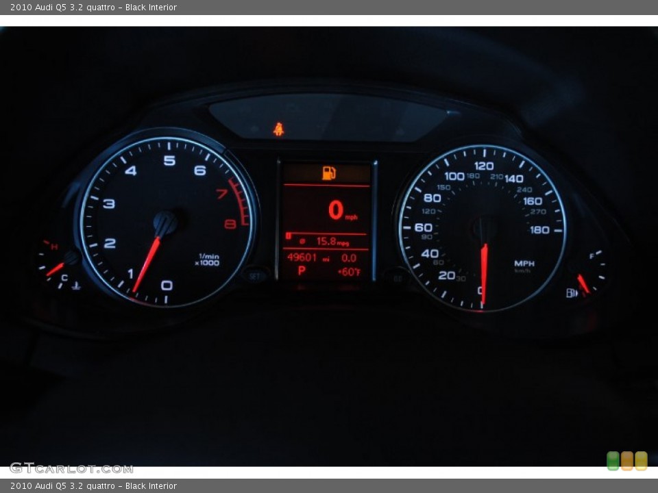 Black Interior Gauges for the 2010 Audi Q5 3.2 quattro #77228557