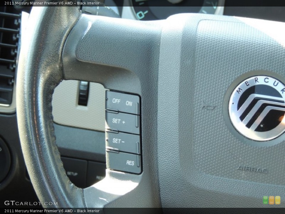Black Interior Controls for the 2011 Mercury Mariner Premier V6 AWD #77230382