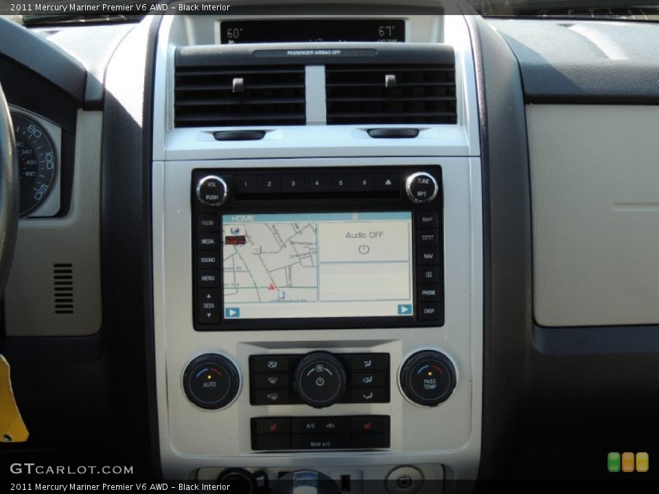 Black Interior Navigation for the 2011 Mercury Mariner Premier V6 AWD #77230431