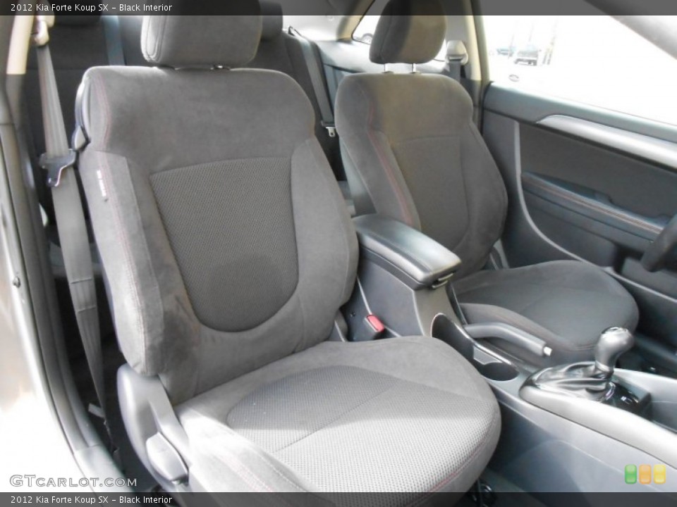 Black Interior Front Seat for the 2012 Kia Forte Koup SX #77230880