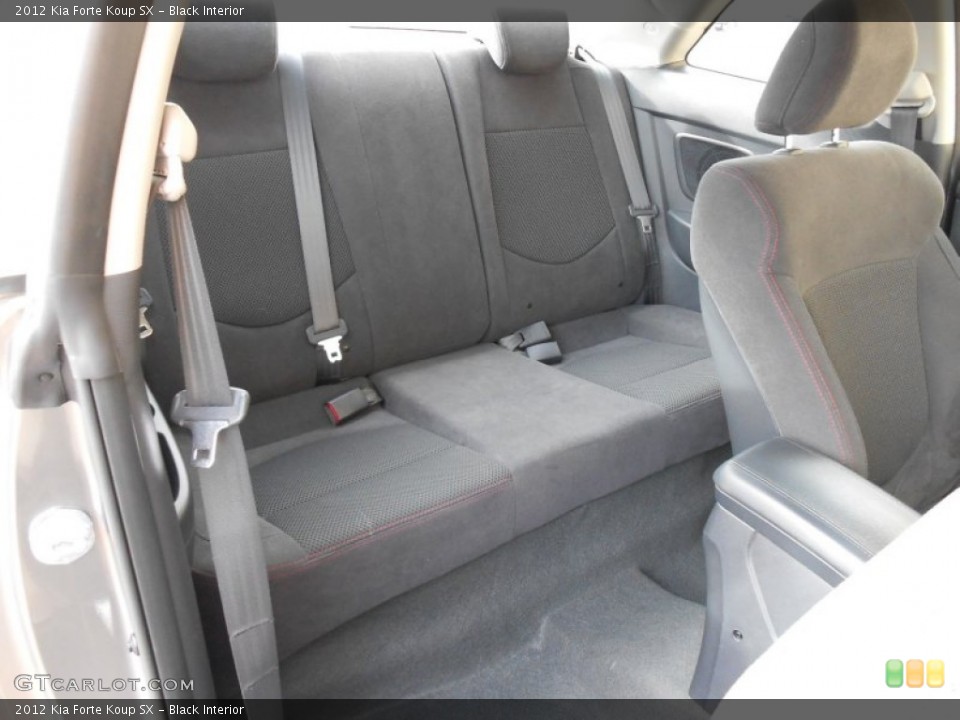 Black Interior Rear Seat for the 2012 Kia Forte Koup SX #77230904