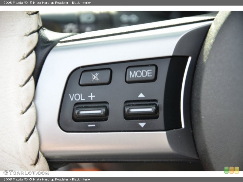 Black Interior Controls for the 2008 Mazda MX-5 Miata Hardtop Roadster #77231062