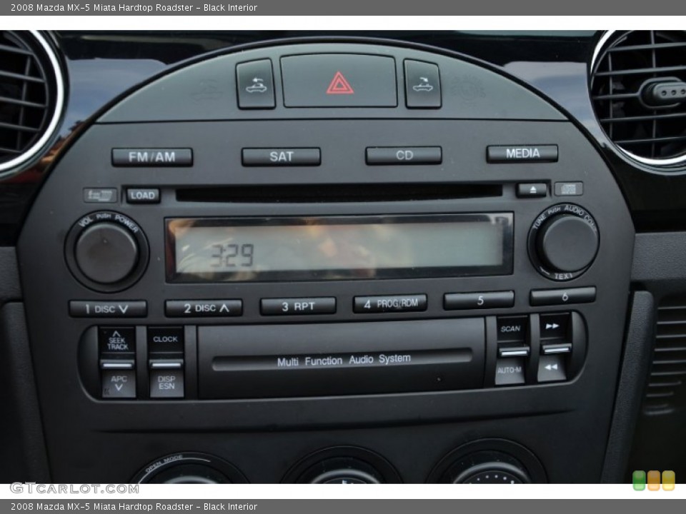 Black Interior Controls for the 2008 Mazda MX-5 Miata Hardtop Roadster #77231137