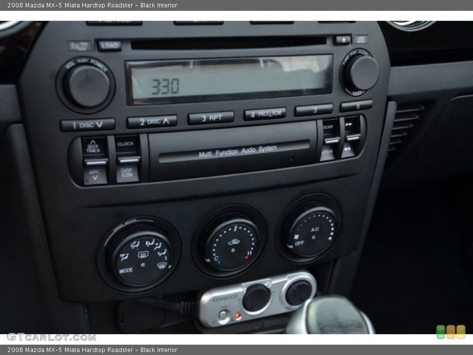 Black Interior Controls for the 2008 Mazda MX-5 Miata Hardtop Roadster #77231150