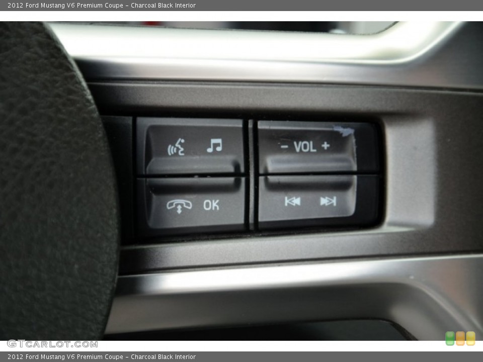 Charcoal Black Interior Controls for the 2012 Ford Mustang V6 Premium Coupe #77231653