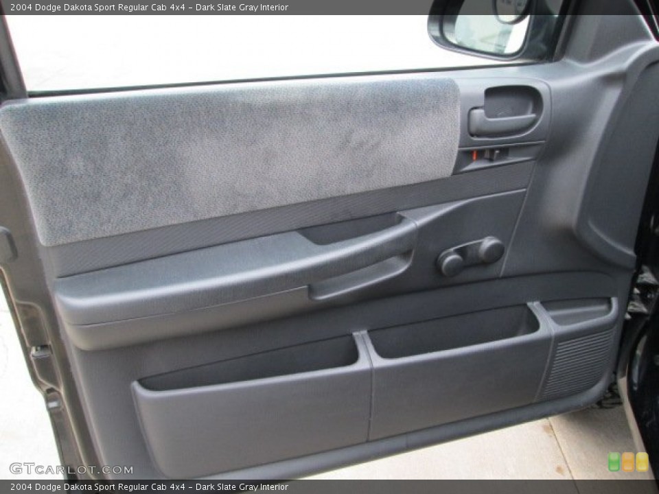 Dark Slate Gray Interior Door Panel for the 2004 Dodge Dakota Sport Regular Cab 4x4 #77232434