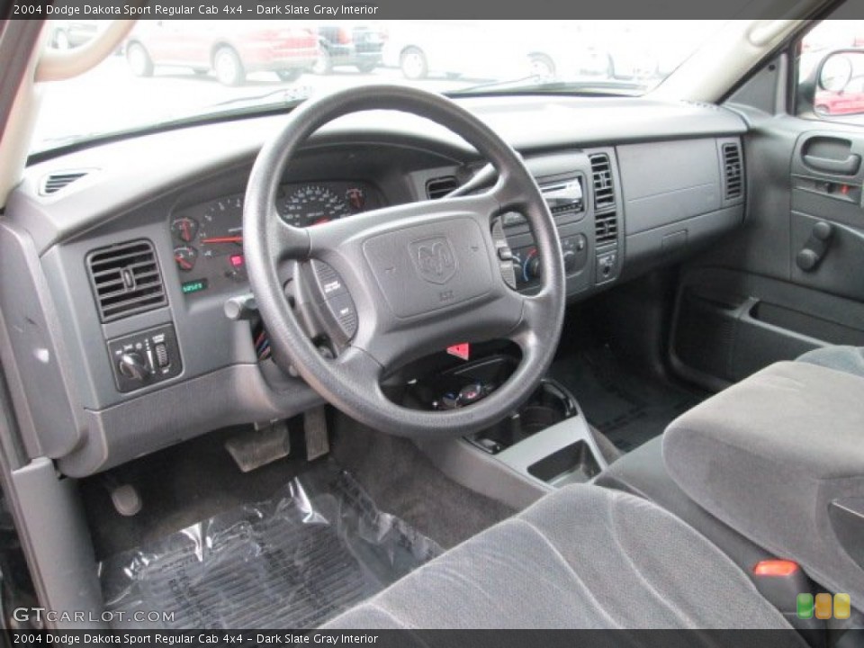 Dark Slate Gray Interior Prime Interior for the 2004 Dodge Dakota Sport Regular Cab 4x4 #77232452