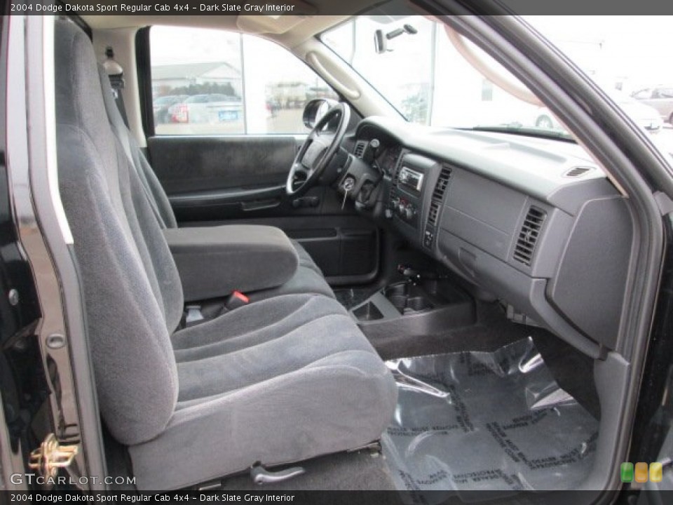 Dark Slate Gray Interior Front Seat for the 2004 Dodge Dakota Sport Regular Cab 4x4 #77232470