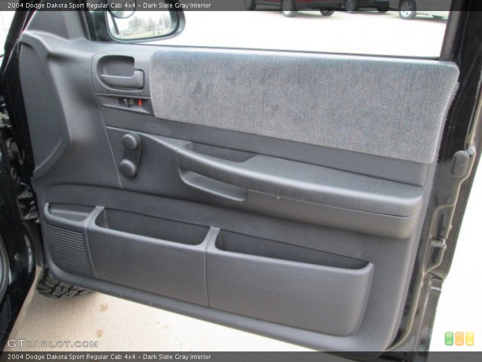 Dark Slate Gray Interior Door Panel for the 2004 Dodge Dakota Sport Regular Cab 4x4 #77232510