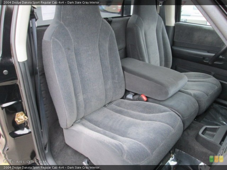 Dark Slate Gray Interior Front Seat for the 2004 Dodge Dakota Sport Regular Cab 4x4 #77232710