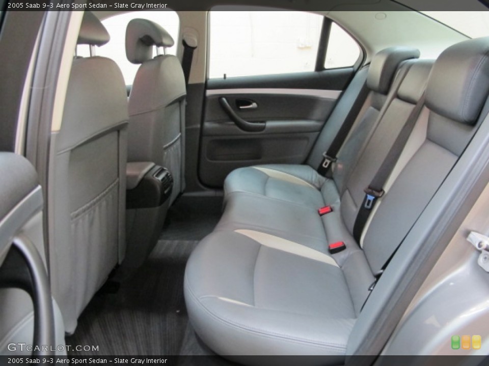 Slate Gray Interior Rear Seat for the 2005 Saab 9-3 Aero Sport Sedan #77233184