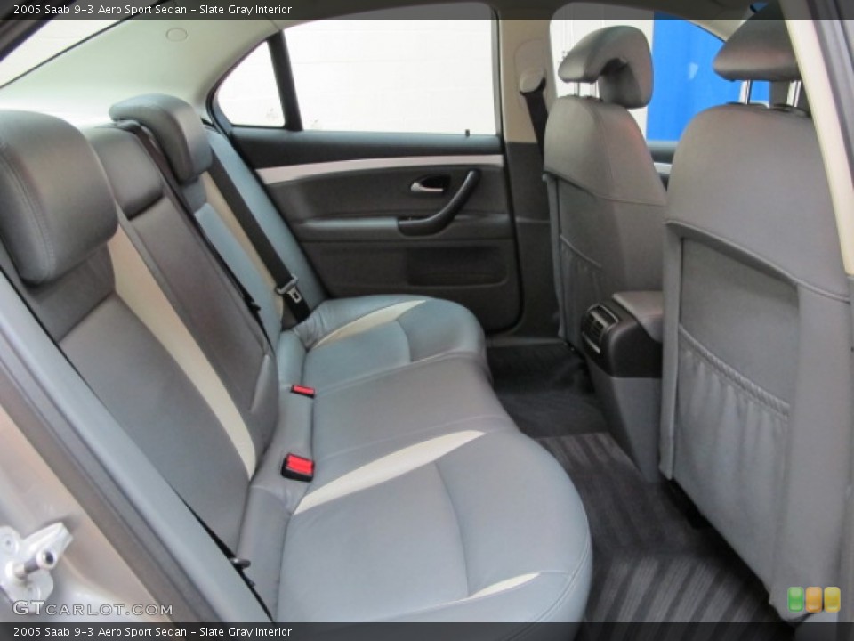 Slate Gray Interior Rear Seat for the 2005 Saab 9-3 Aero Sport Sedan #77233232