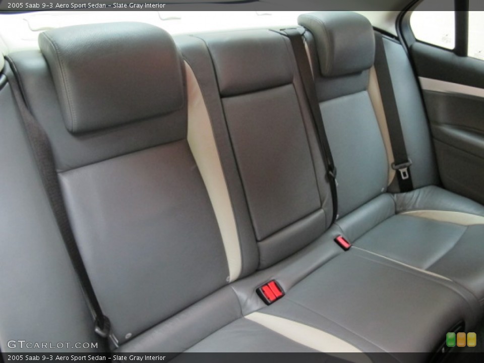 Slate Gray Interior Rear Seat for the 2005 Saab 9-3 Aero Sport Sedan #77233258