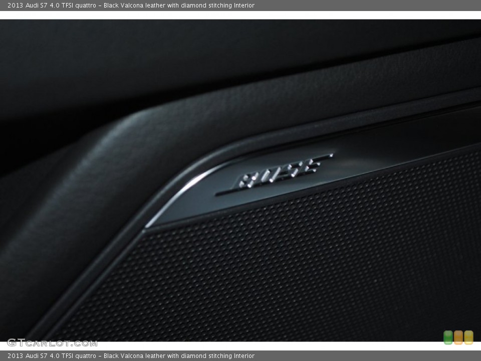 Black Valcona leather with diamond stitching Interior Audio System for the 2013 Audi S7 4.0 TFSI quattro #77233559