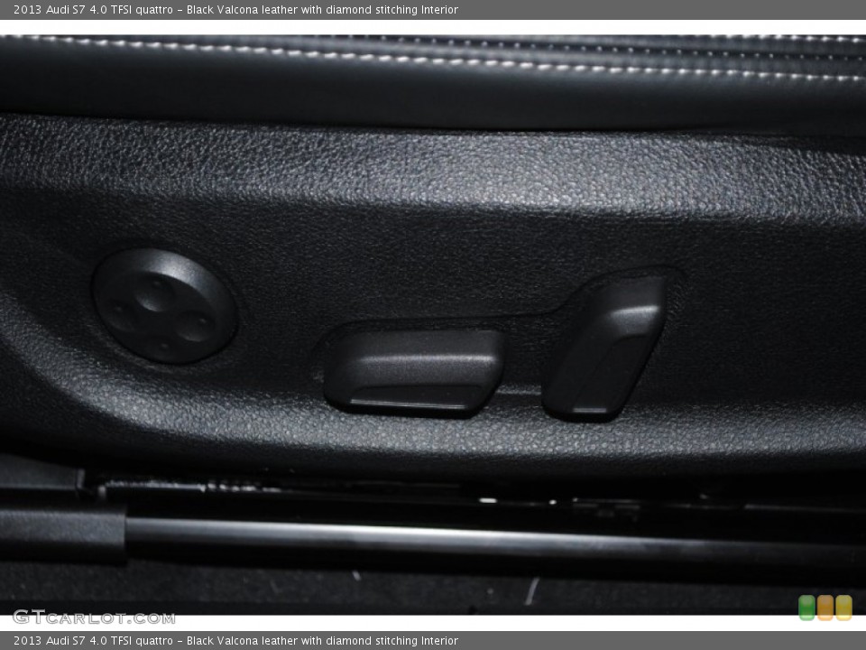 Black Valcona leather with diamond stitching Interior Controls for the 2013 Audi S7 4.0 TFSI quattro #77233682