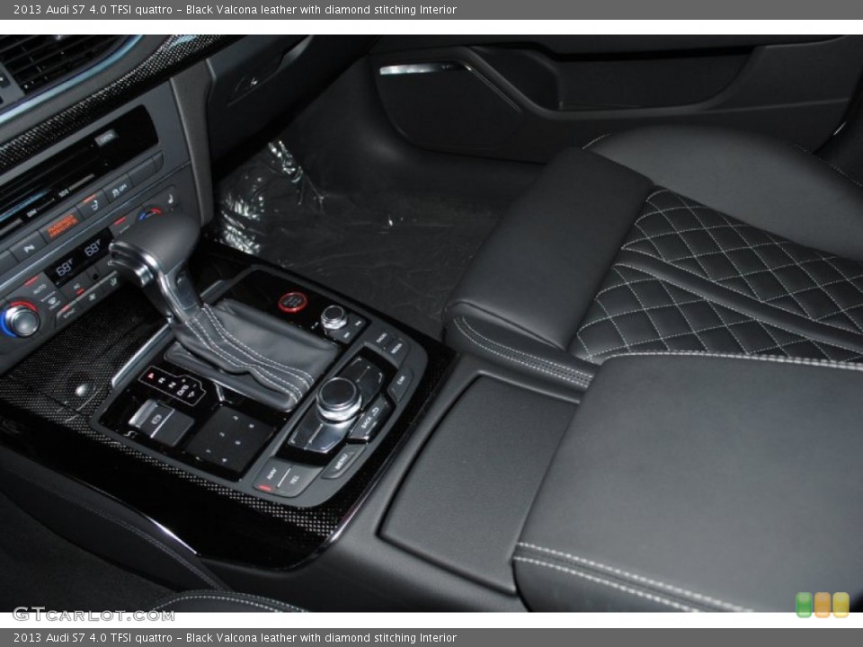 Black Valcona leather with diamond stitching Interior Transmission for the 2013 Audi S7 4.0 TFSI quattro #77233751