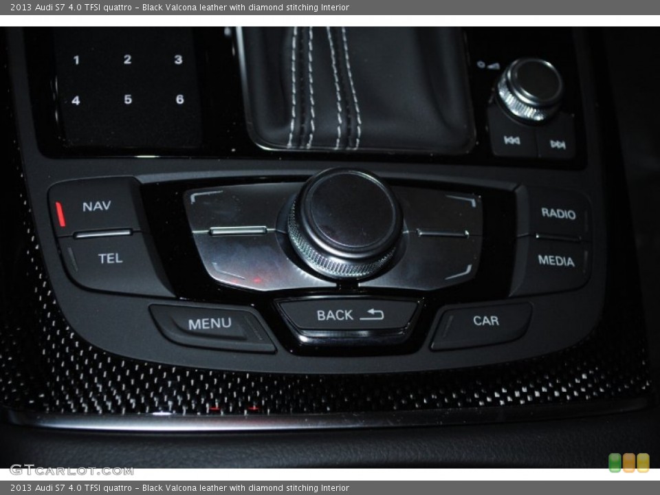 Black Valcona leather with diamond stitching Interior Controls for the 2013 Audi S7 4.0 TFSI quattro #77233791