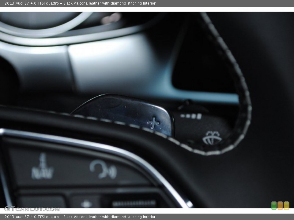 Black Valcona leather with diamond stitching Interior Transmission for the 2013 Audi S7 4.0 TFSI quattro #77234123