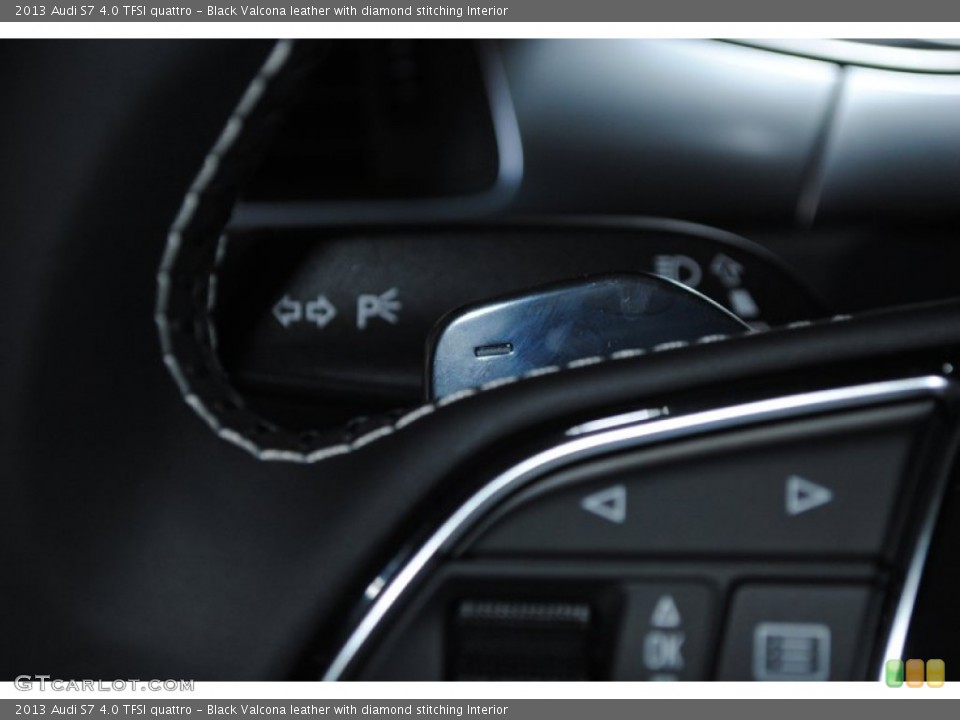 Black Valcona leather with diamond stitching Interior Transmission for the 2013 Audi S7 4.0 TFSI quattro #77234128