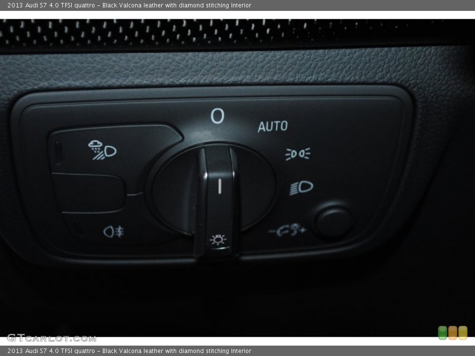 Black Valcona leather with diamond stitching Interior Controls for the 2013 Audi S7 4.0 TFSI quattro #77234171