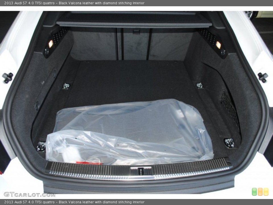Black Valcona leather with diamond stitching Interior Trunk for the 2013 Audi S7 4.0 TFSI quattro #77234319