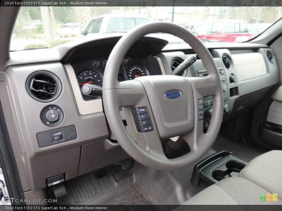 Medium Stone Interior Dashboard for the 2010 Ford F150 STX SuperCab 4x4 #77235492