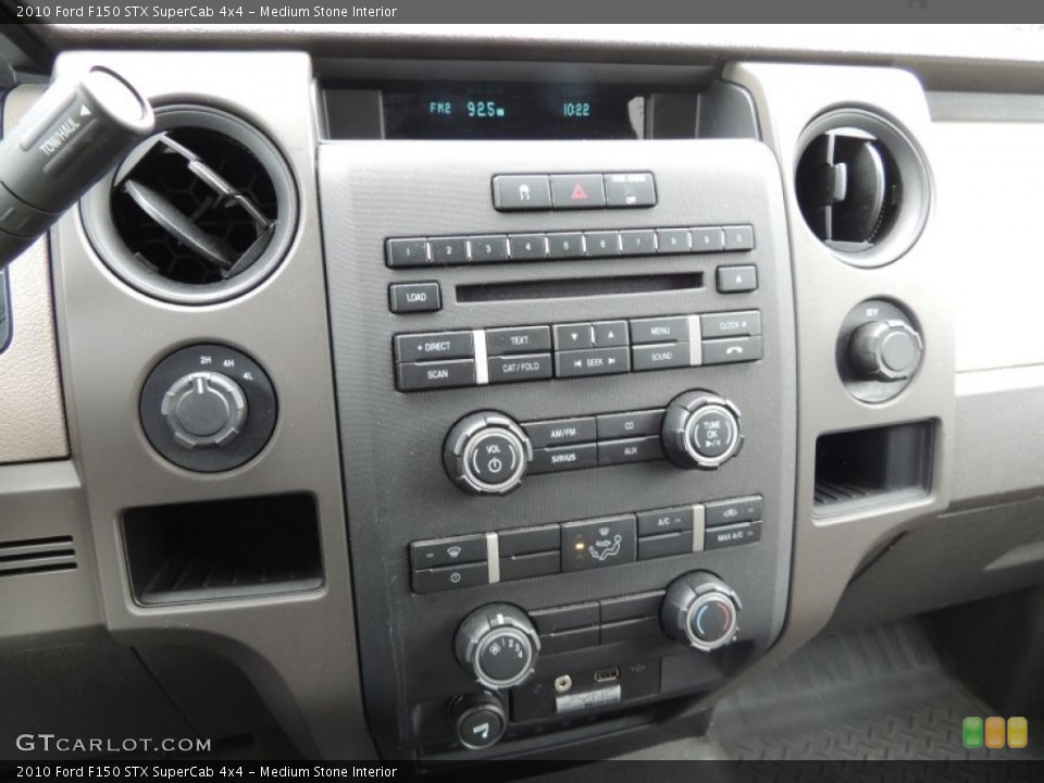 Medium Stone Interior Controls for the 2010 Ford F150 STX SuperCab 4x4 #77235913