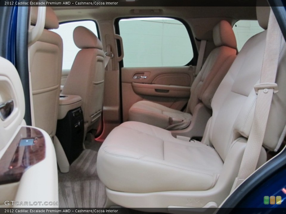 Cashmere/Cocoa Interior Rear Seat for the 2012 Cadillac Escalade Premium AWD #77235972