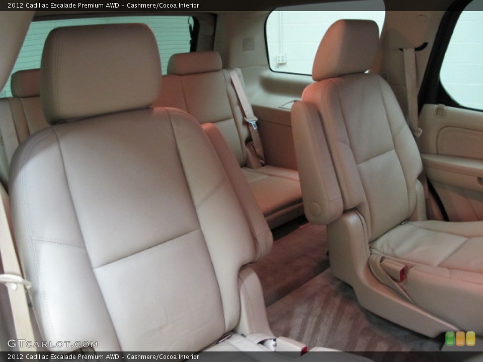 Cashmere/Cocoa Interior Rear Seat for the 2012 Cadillac Escalade Premium AWD #77236073