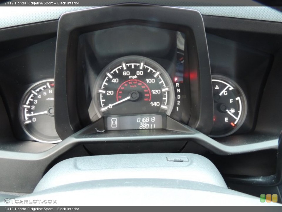 Black Interior Gauges for the 2012 Honda Ridgeline Sport #77237235