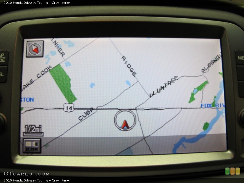 Gray Interior Navigation for the 2010 Honda Odyssey Touring #77237276