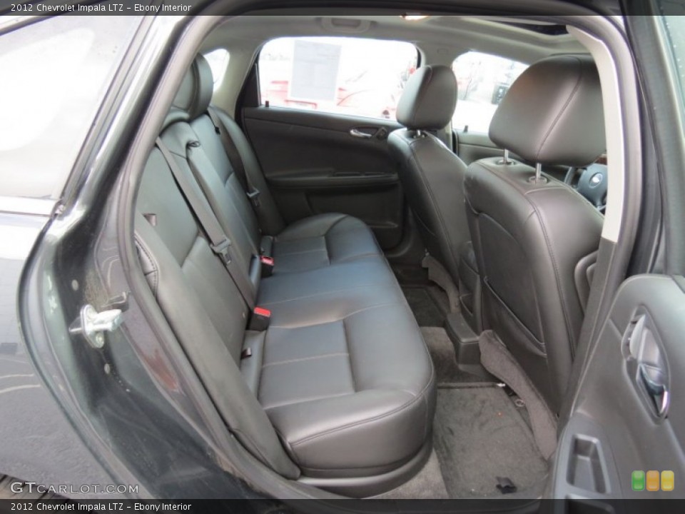 Ebony Interior Rear Seat for the 2012 Chevrolet Impala LTZ #77239829