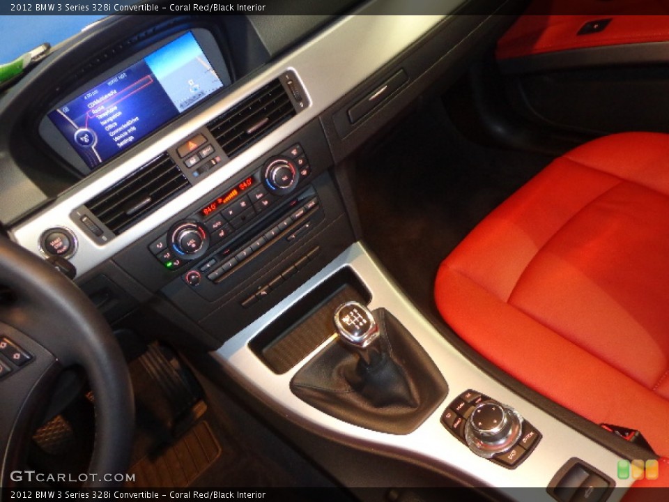 Coral Red/Black Interior Transmission for the 2012 BMW 3 Series 328i Convertible #77240429
