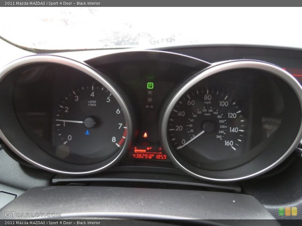 Black Interior Gauges for the 2011 Mazda MAZDA3 i Sport 4 Door #77241043
